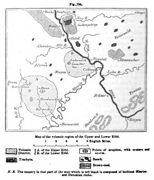 Mapa de la región volcánica del Eifel