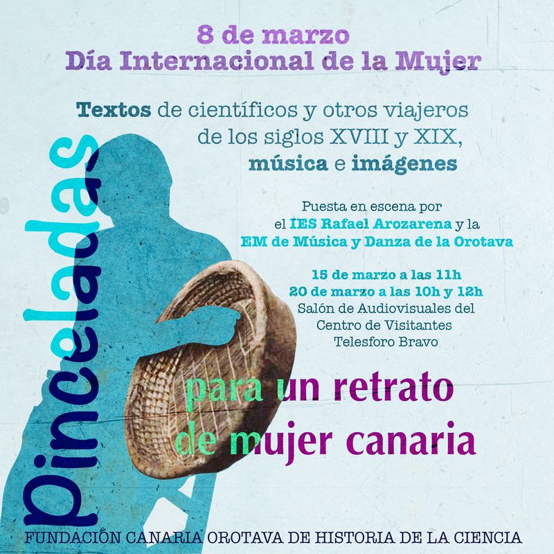 Pinceladas para un retrato de mujer canaria La Orotava marzo