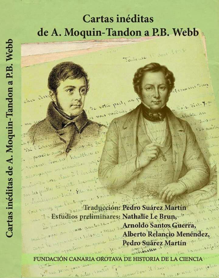 Portada del libro Cartas inéditas de A. Moquin-Tandon a P.B. Webb