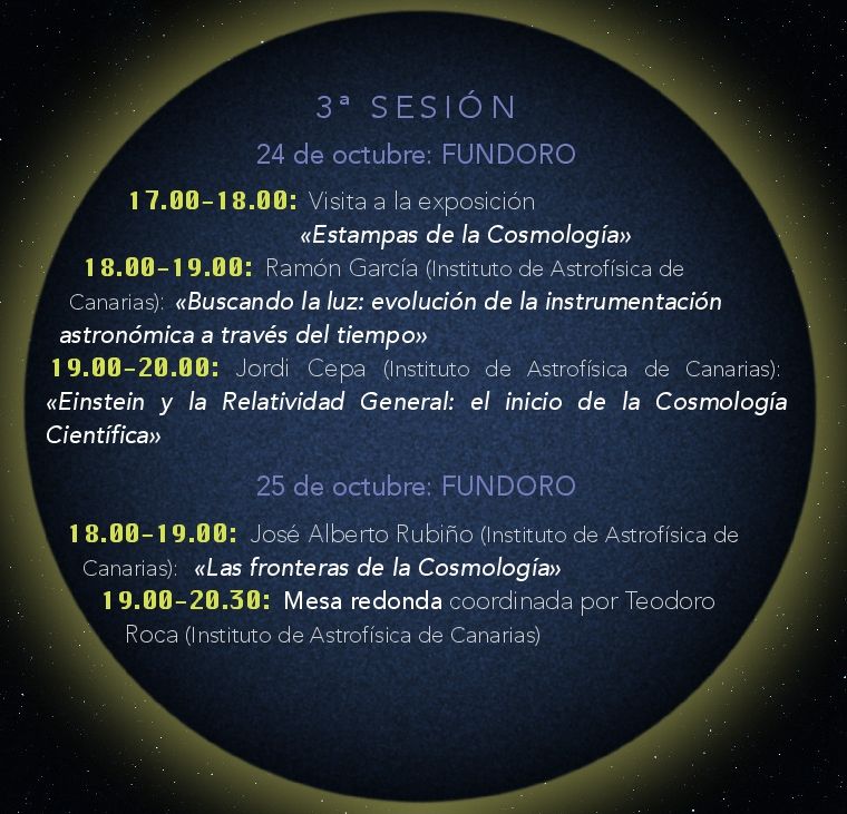 3ª Sesión de Historia de las Cosmologías