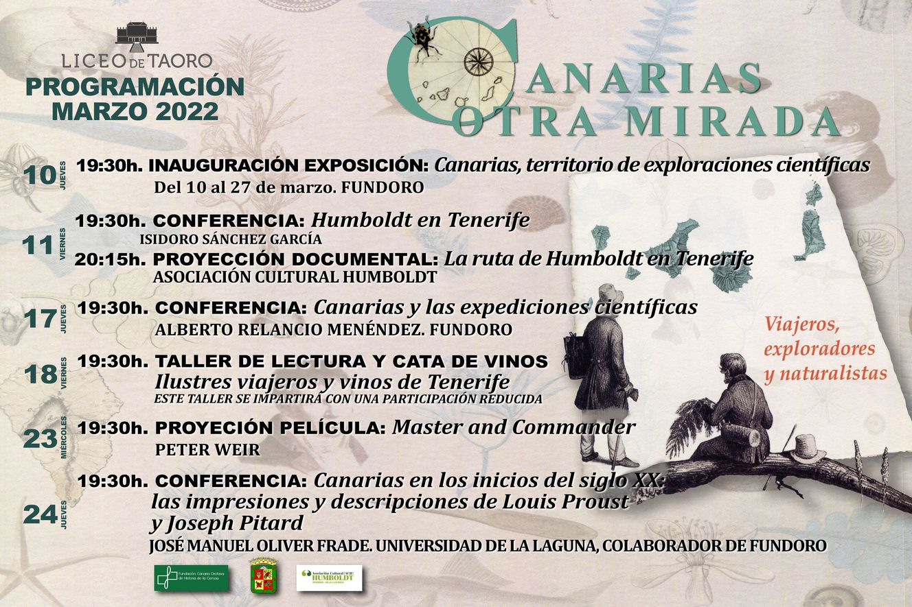 Cartel Liceo para ciclo Canarias otra mirada marzo 2022