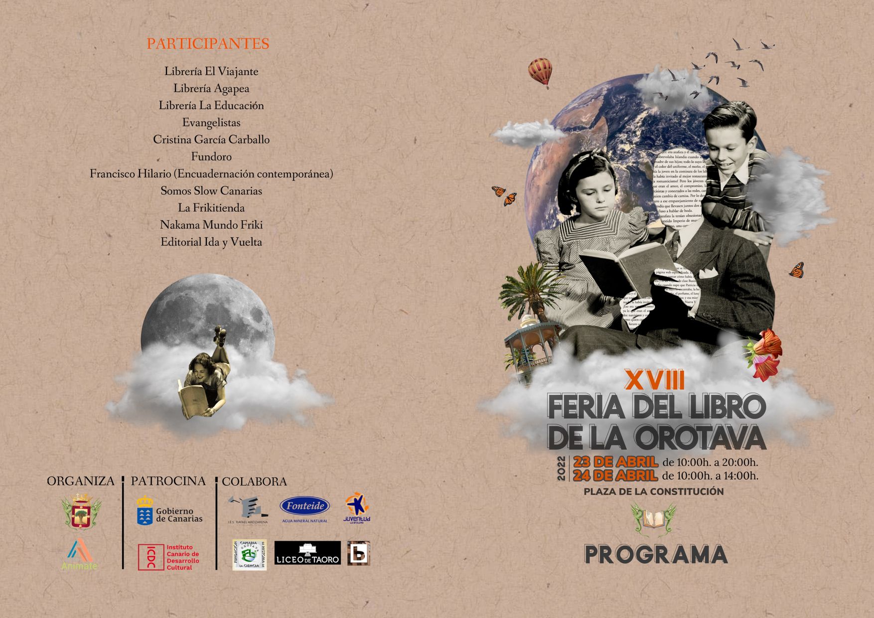 Cartel extendido XVIII Feria del Libro de La Orotava 1