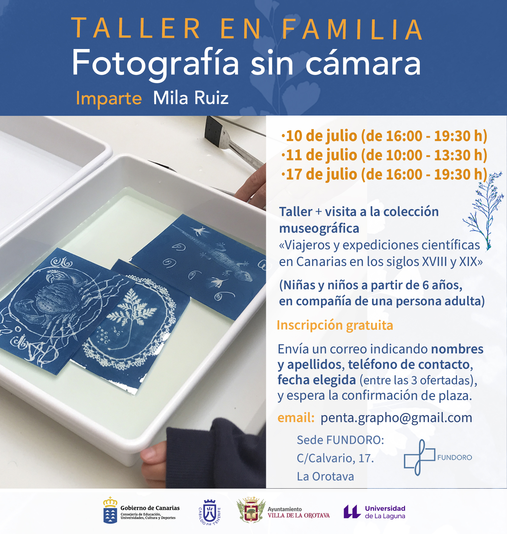 cartel cianotipia julio 2026