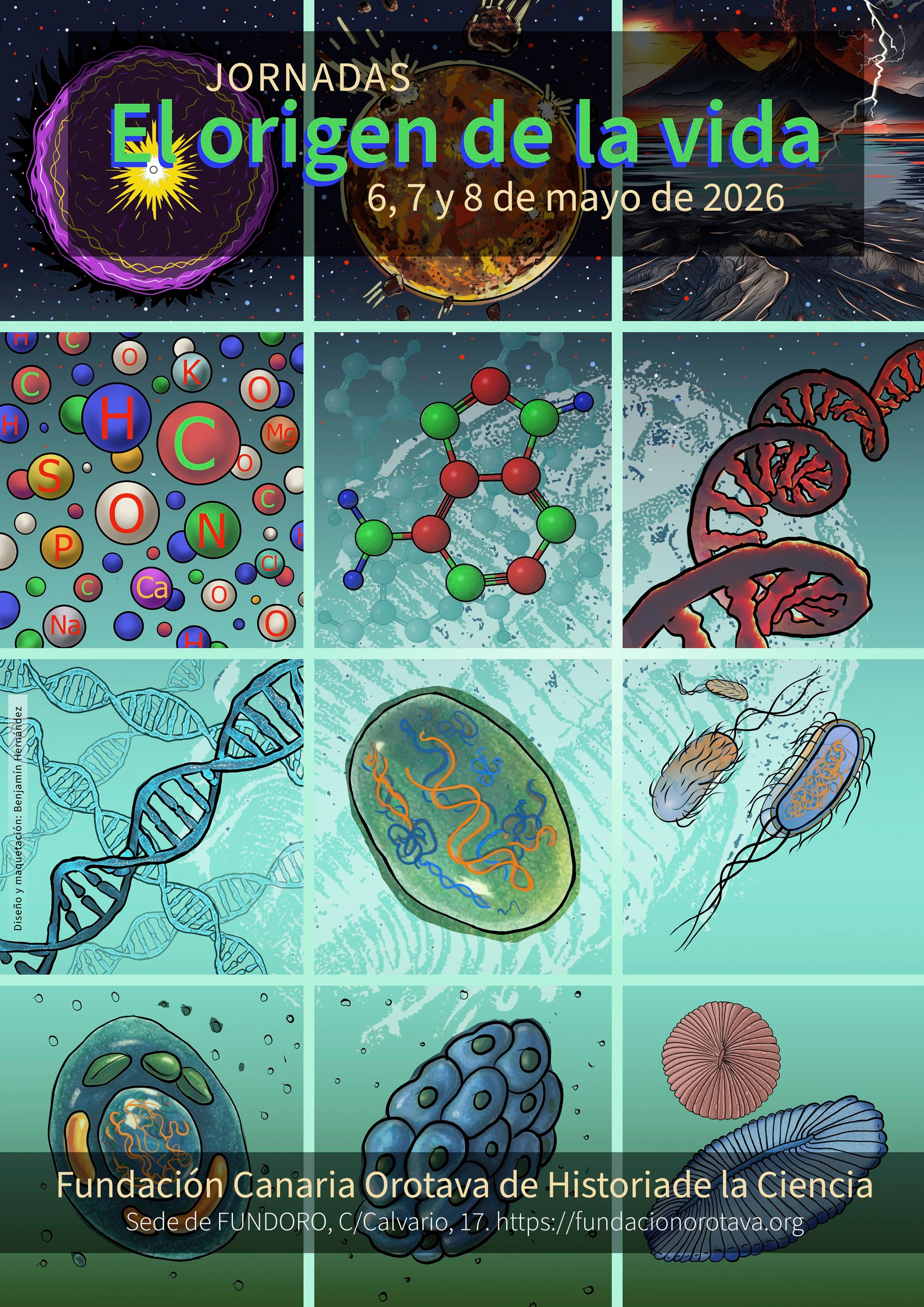 Portada cartel origen vida