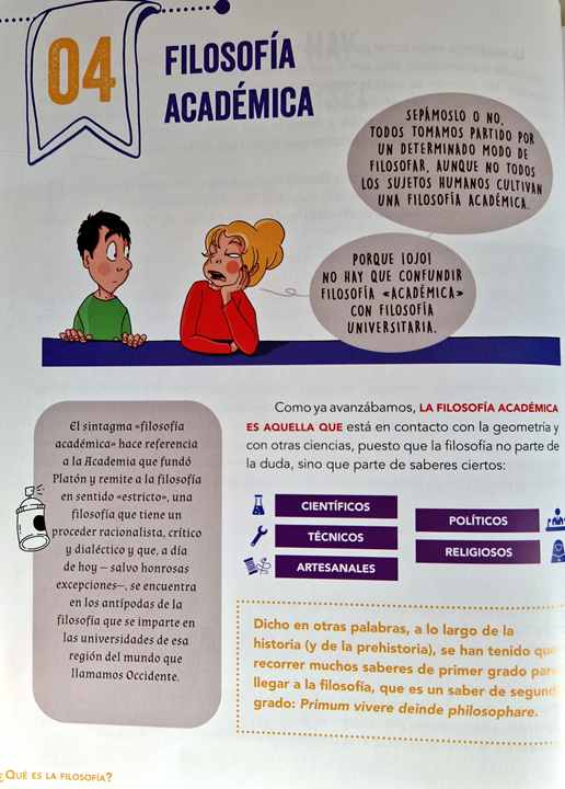 filosofía académica libro Paloma